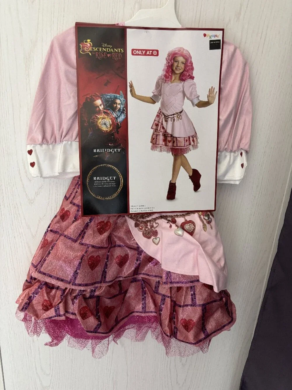 Descendants Bridget 4/6 Halloween Costume Queen of Hearts Disney Girls